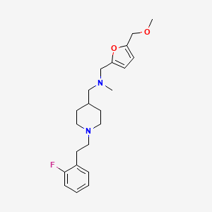 ({1-[2-(2-fluorophenyl)ethyl]-4-piperidinyl}methyl){[5-(methoxymethyl)-2-furyl]methyl}methylamine