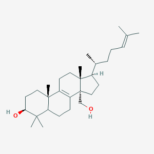 molecular formula C30H50O2 B040852 (3S,10S,13R,14S,17R)-14-(hydroxymethyl)-4,4,10,13-tetramethyl-17-[(2R)-6-methylhept-5-en-2-yl]-2,3,5,6,7,11,12,15,16,17-decahydro-1H-cyclopenta[a]phenanthren-3-ol CAS No. 111420-56-5