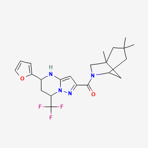 5-(2-furyl)-7-(trifluoromethyl)-2-[(1,3,3-trimethyl-6-azabicyclo[3.2.1]oct-6-yl)carbonyl]-4,5,6,7-tetrahydropyrazolo[1,5-a]pyrimidine