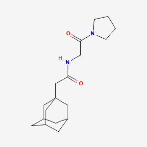 molecular formula C18H28N2O2 B4085278 2-Adamantan-1-yl-N-(2-oxo-2-pyrrolidin-1-yl-ethyl)-acetamide 