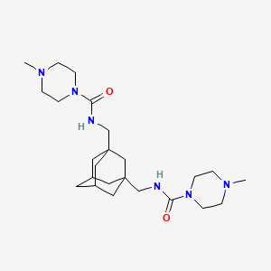 N,N'-[tricyclo[3.3.1.1~3,7~]decane-1,3-diylbis(methylene)]bis(4-methyl-1-piperazinecarboxamide)