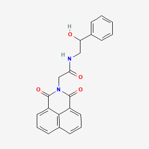 molecular formula C22H18N2O4 B4085426 2-(1,3-dioxo-1H-benzo[de]isoquinolin-2(3H)-yl)-N-(2-hydroxy-2-phenylethyl)acetamide 
