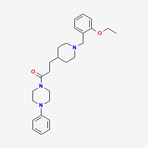 1-{3-[1-(2-ethoxybenzyl)-4-piperidinyl]propanoyl}-4-phenylpiperazine