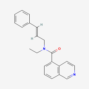 N-ethyl-N-[(2E)-3-phenylprop-2-en-1-yl]isoquinoline-5-carboxamide