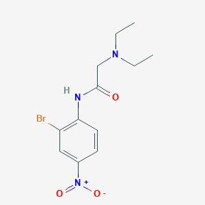 molecular formula C12H16BrN3O3 B4085507 N~1~-(2-bromo-4-nitrophenyl)-N~2~,N~2~-diethylglycinamide 