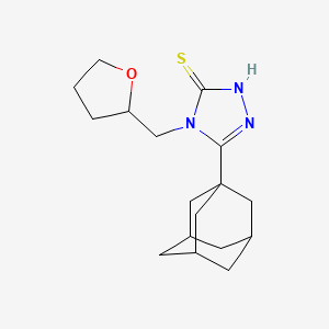 molecular formula C17H25N3OS B4085544 5-(1-adamantyl)-4-(tetrahydro-2-furanylmethyl)-2,4-dihydro-3H-1,2,4-triazole-3-thione 