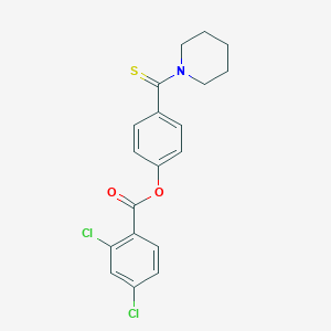 4-(1-Piperidinylcarbothioyl)phenyl 2,4-dichlorobenzoate