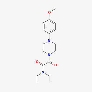 molecular formula C17H25N3O3 B4085569 N,N-diethyl-2-[4-(4-methoxyphenyl)-1-piperazinyl]-2-oxoacetamide 