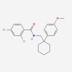 2,4-dichloro-N-{[1-(4-methoxyphenyl)cyclohexyl]methyl}benzamide