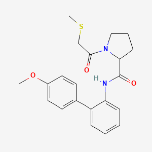 N-(4'-methoxy-2-biphenylyl)-1-[(methylthio)acetyl]prolinamide