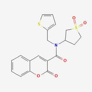 N-(1,1-dioxidotetrahydro-3-thienyl)-2-oxo-N-(2-thienylmethyl)-2H-chromene-3-carboxamide