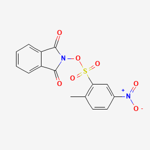 molecular formula C15H10N2O7S B4085634 2-{[(2-methyl-5-nitrophenyl)sulfonyl]oxy}-1H-isoindole-1,3(2H)-dione 