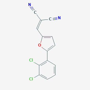 molecular formula C14H6Cl2N2O B408572 2-{[5-(2,3-Dichlorophenyl)-2-furyl]methylene}malononitrile 