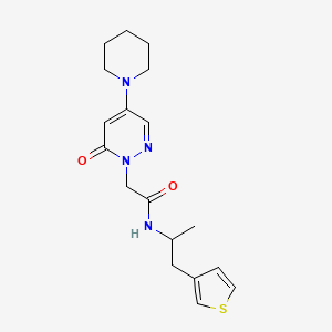 N-[1-methyl-2-(3-thienyl)ethyl]-2-[6-oxo-4-(1-piperidinyl)-1(6H)-pyridazinyl]acetamide