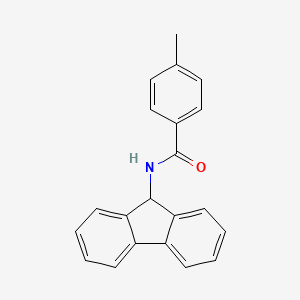 molecular formula C21H17NO B4085787 N-9H-fluoren-9-yl-4-methylbenzamide 