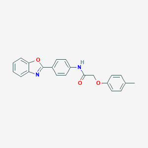 molecular formula C22H18N2O3 B408584 N-[4-(1,3-benzoxazol-2-yl)phenyl]-2-(4-methylphenoxy)acetamide 
