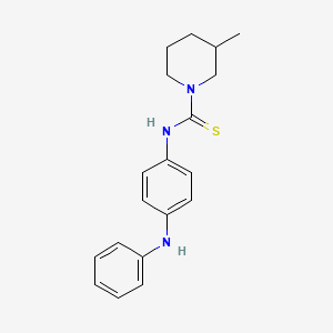 molecular formula C19H23N3S B4085963 N-(4-anilinophenyl)-3-methyl-1-piperidinecarbothioamide 