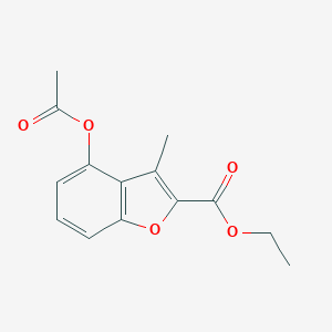 Ethyl 4-(acetyloxy)-3-methyl-1-benzofuran-2-carboxylate