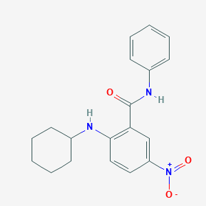 molecular formula C19H21N3O3 B4086025 2-(cyclohexylamino)-5-nitro-N-phenylbenzamide 