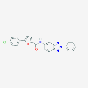 molecular formula C24H17ClN4O2 B408603 5-(4-chlorophenyl)-N-[2-(4-methylphenyl)-2H-benzotriazol-5-yl]furan-2-carboxamide 