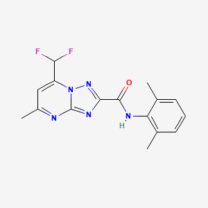 7-(difluoromethyl)-N-(2,6-dimethylphenyl)-5-methyl-[1,2,4]triazolo[1,5-a]pyrimidine-2-carboxamide