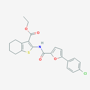 Ethyl 2-({[5-(4-chlorophenyl)furan-2-yl]carbonyl}amino)-4,5,6,7-tetrahydro-1-benzothiophene-3-carboxylate