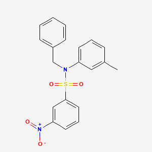molecular formula C20H18N2O4S B4086076 N-benzyl-N-(3-methylphenyl)-3-nitrobenzenesulfonamide 