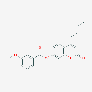 molecular formula C21H20O5 B4086092 4-butyl-2-oxo-2H-chromen-7-yl 3-methoxybenzoate 