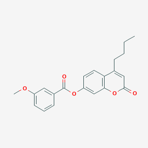 4-butyl-2-oxo-2H-chromen-7-yl 3-methoxybenzoate