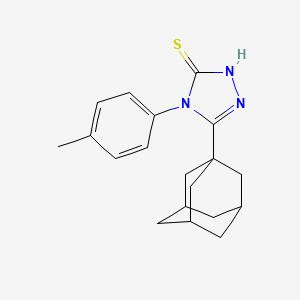 molecular formula C19H23N3S B4086135 5-(1-adamantyl)-4-(4-methylphenyl)-2,4-dihydro-3H-1,2,4-triazole-3-thione 