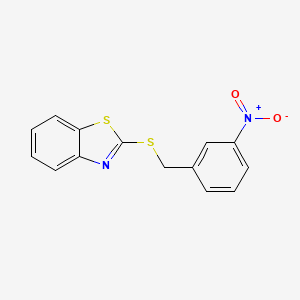 2-[(3-nitrobenzyl)thio]-1,3-benzothiazole