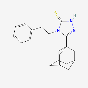 molecular formula C20H25N3S B4086160 5-(1-adamantyl)-4-(2-phenylethyl)-2,4-dihydro-3H-1,2,4-triazole-3-thione 