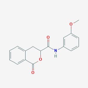 molecular formula C17H15NO4 B4086194 N-(3-methoxyphenyl)-1-oxo-3,4-dihydro-1H-isochromene-3-carboxamide 
