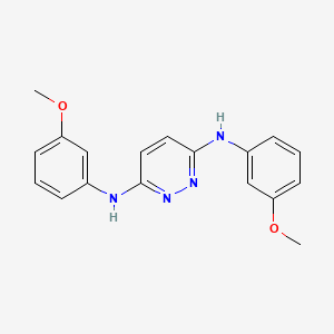 molecular formula C18H18N4O2 B4086251 N,N'-bis(3-methoxyphenyl)-3,6-pyridazinediamine 