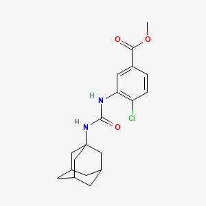 molecular formula C19H23ClN2O3 B4086275 methyl 3-{[(1-adamantylamino)carbonyl]amino}-4-chlorobenzoate 