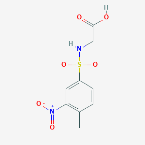 molecular formula C9H10N2O6S B4086358 N-[(4-methyl-3-nitrophenyl)sulfonyl]glycine 