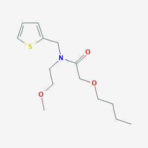 molecular formula C14H23NO3S B4086388 2-butoxy-N-(2-methoxyethyl)-N-(2-thienylmethyl)acetamide 