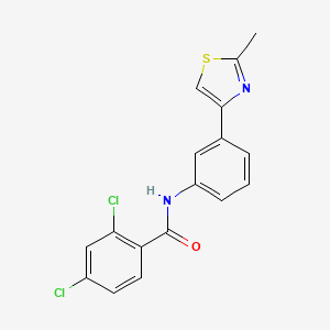 2,4-dichloro-N-[3-(2-methyl-1,3-thiazol-4-yl)phenyl]benzamide