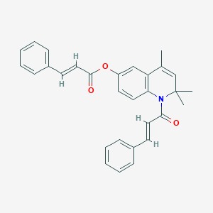 1-Cinnamoyl-2,2,4-trimethyl-1,2-dihydro-6-quinolinyl 3-phenylacrylate