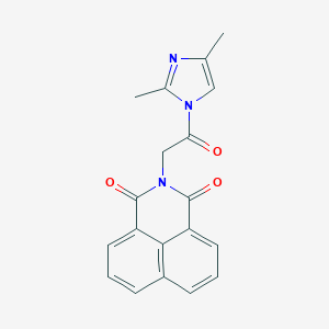 molecular formula C19H15N3O3 B408645 2-[2-(2,4-dimethyl-1H-imidazol-1-yl)-2-oxoethyl]-1H-benzo[de]isoquinoline-1,3(2H)-dione CAS No. 354154-55-5