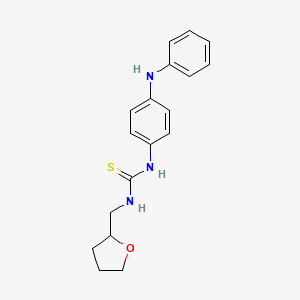 molecular formula C18H21N3OS B4086484 N-(4-anilinophenyl)-N'-(tetrahydro-2-furanylmethyl)thiourea 