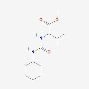 molecular formula C13H24N2O3 B4086544 methyl N-[(cyclohexylamino)carbonyl]valinate 