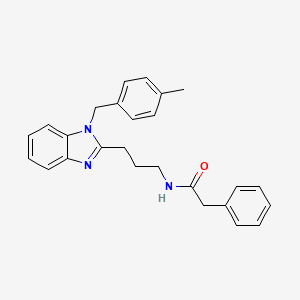 N-{3-[1-(4-methylbenzyl)-1H-benzimidazol-2-yl]propyl}-2-phenylacetamide