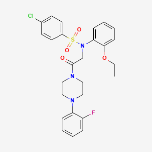4-Chloro-N-(2-ethoxy-phenyl)-N-{2-[4-(2-fluoro-phenyl)-piperazin-1-yl]-2-oxo-ethyl}-benzenesulfonamide