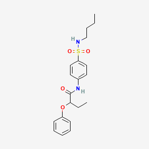 N-{4-[(butylamino)sulfonyl]phenyl}-2-phenoxybutanamide