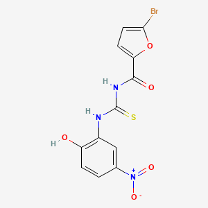 molecular formula C12H8BrN3O5S B4087039 5-bromo-N-{[(2-hydroxy-5-nitrophenyl)amino]carbonothioyl}-2-furamide 