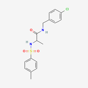 N~1~-(4-chlorobenzyl)-N~2~-[(4-methylphenyl)sulfonyl]alaninamide