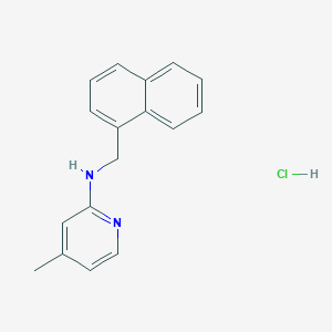 molecular formula C17H17ClN2 B4087082 4-methyl-N-(1-naphthylmethyl)-2-pyridinamine hydrochloride 