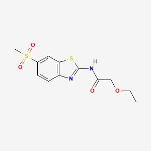 2-ethoxy-N-[6-(methylsulfonyl)-1,3-benzothiazol-2-yl]acetamide
