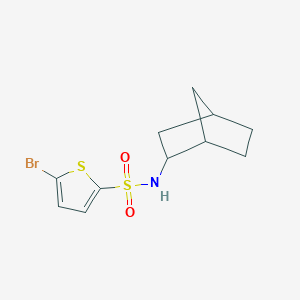 molecular formula C11H14BrNO2S2 B4087175 N-bicyclo[2.2.1]hept-2-yl-5-bromo-2-thiophenesulfonamide 